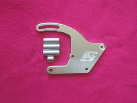 Tiger Billet Aluminum Alternator bracket with S engraved with spacers